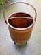 American Firkin Form Sewing/work Stand 1950-1970 Coopered/stayed Wooden Body