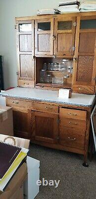 American Oak McDougall Hoosier type Kitchen Cabinet