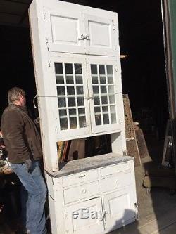An 7 106H By 42.5 W Antique Kitchen Built-In Cabinet 1920S