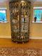 Anique Gold Iron With Stone Inlay Curio Cabinet In Superb Condition