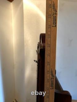 Antique 10x24 Wooden Shaving Stand, Beveled Mirrors, 2 Shelves withDrawer