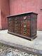 Antique 15 Drawer Amerc's Letter File Ledger Cabinet Industrial Apothecary