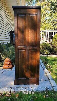 Antique 16 Drawer Oak Industrial Cabinet RESTORED