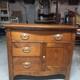 Antique 1800's Oak Dry Sink, Cabinet 3 Drawer 1 Door Solid Wood No Veneer