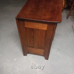 Antique 1800's Oak Dry Sink, Cabinet 3 Drawer 1 Door Solid Wood no veneer