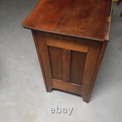 Antique 1800's Oak Dry Sink, Cabinet 3 Drawer 1 Door Solid Wood no veneer