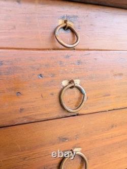 Antique 1880s 19th-Century Utilitarian Handmade Chest 7 Drawers Watchmaker Antique 1880s 19th-Century Utilitarian Handmade Chest 7 Drawers Watchmaker