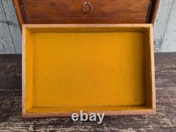 Antique 1880s 19th-Century Utilitarian Handmade Chest 7 Drawers Watchmaker