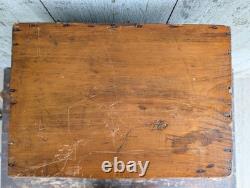 Antique 1880s 19th-Century Utilitarian Handmade Chest 7 Drawers Watchmaker