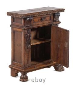 Antique 18th Century Baroque Carved Walnut Cabinet