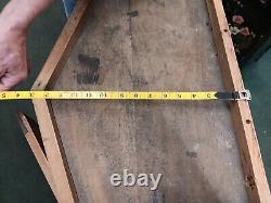 Antique 18th century hanging primitive cupboard Barbers Cabinet Medicine Ols