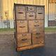 Antique 1900s Quarter Sawn Oak Three Stack Library Wooden File Cabinet Weis