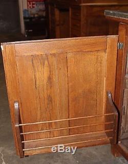 Antique 1920's Solid Oak Hoosier Cabinet by Red Wing Cabinet Co