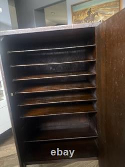 Antique 1920s Art Deco Music Roll Cabinet by The Udell Works