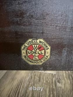 Antique 1920s Art Deco Music Roll Cabinet by The Udell Works