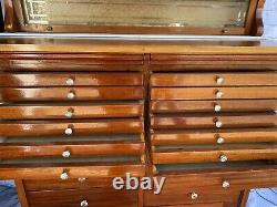 Antique 1920s Mahogany Dental Cabinet