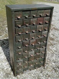 Antique 1930s Hobart Metal Cabinet 50 Drawers Troy, OH Industrial