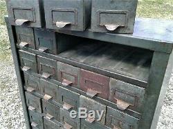 Antique 1930s Hobart Metal Cabinet 50 Drawers Troy, OH Industrial