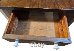 Antique 1930s Martha Washington Style Walnut Sewing Cabinet Vintage