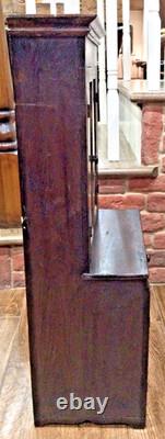 Antique 1930s SALESMAN SAMPLE Mahogany Wood Child's CHINA CABINET HUTCH CUPBOARD