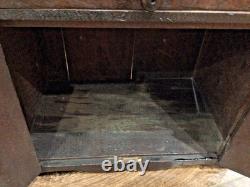 Antique 1930s SALESMAN SAMPLE Mahogany Wood Child's CHINA CABINET HUTCH CUPBOARD