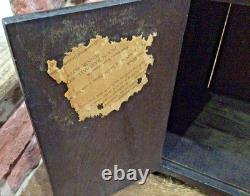 Antique 1930s SALESMAN SAMPLE Mahogany Wood Child's CHINA CABINET HUTCH CUPBOARD