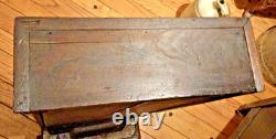 Antique 1930s SALESMAN SAMPLE Mahogany Wood Child's CHINA CABINET HUTCH CUPBOARD
