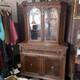 Antique 19th Century French Carved Wood Hutch