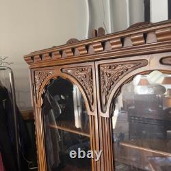 Antique 19th Century French Carved Wood Hutch