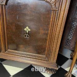 Antique 19th Century French Carved Wood Hutch