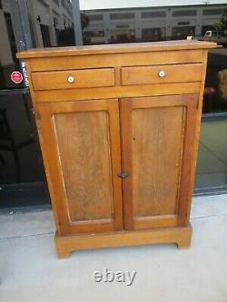 Antique 2 Door Primitive American Country Pie Safe