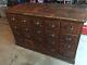 Antique 20 Drawer Apothecary Cabinet Mercantile Hardware Store Counter Patina