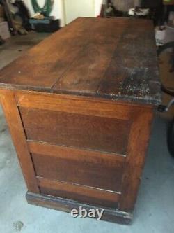 Antique 20 Drawer Apothecary Cabinet Mercantile Hardware Store Counter PATINA