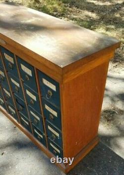 Antique 20 Drawer Apothecary Multi Drawer Cabinet US. Desk File & Cabinet Company