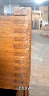 Antique 20 Drawer Lovely mitered Hardwood Wood Cabinet USA -a