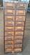 Antique 20 Drawer Lovely Mitered Hardwood Wood Cabinet Usa -c