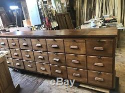 Antique 21 Drawer Cabinet, kitchen Island, Store Counter, Multi Drawer Cabinet