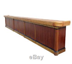 Antique 22' Art Deco Mahogany/Birds Eye Maple Finish Front & Back Bar