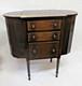 Antique 29 Imperial Solid Mahogany Martha Washington 3-drawer Sewing Cabinet