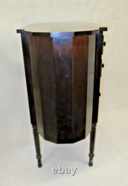 Antique 29 Imperial Solid Mahogany Martha Washington 3-Drawer Sewing Cabinet