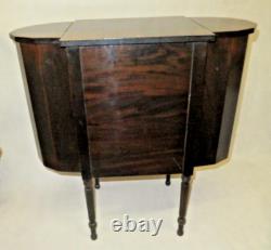 Antique 29 Imperial Solid Mahogany Martha Washington 3-Drawer Sewing Cabinet
