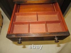 Antique 29 Imperial Solid Mahogany Martha Washington 3-Drawer Sewing Cabinet