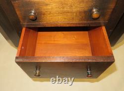 Antique 29 Imperial Solid Mahogany Martha Washington 3-Drawer Sewing Cabinet