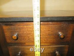 Antique 29 Imperial Solid Mahogany Martha Washington 3-Drawer Sewing Cabinet