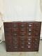 Antique 30 Drawer Globe Wernicke File Cabinet Library Apothecary Wooden Stunning