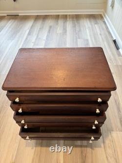 Antique 4 Drawer J & P Coats Spool Thread Cabinet