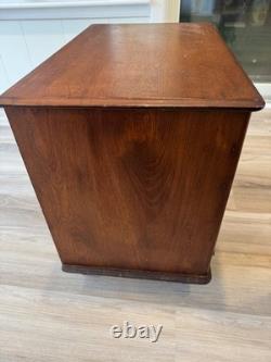Antique 4 Drawer J & P Coats Spool Thread Cabinet