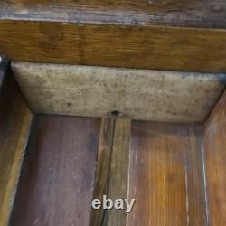 Antique 4 Drawer Library Bureau Sole Maker Tiger Oak Card Cabinet Victorian