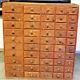 Antique 40-drawer Primitive Cabinet Boston Apothecary, Hardware, Watch Maker