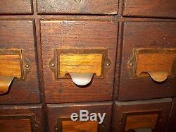 Antique 411 Drawers Country Store Hardware Bolt Cabinet Cupboard Apothecary